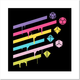 Bubblegum Dice Set TRPG Tabletop RPG Gaming Addict Posters and Art